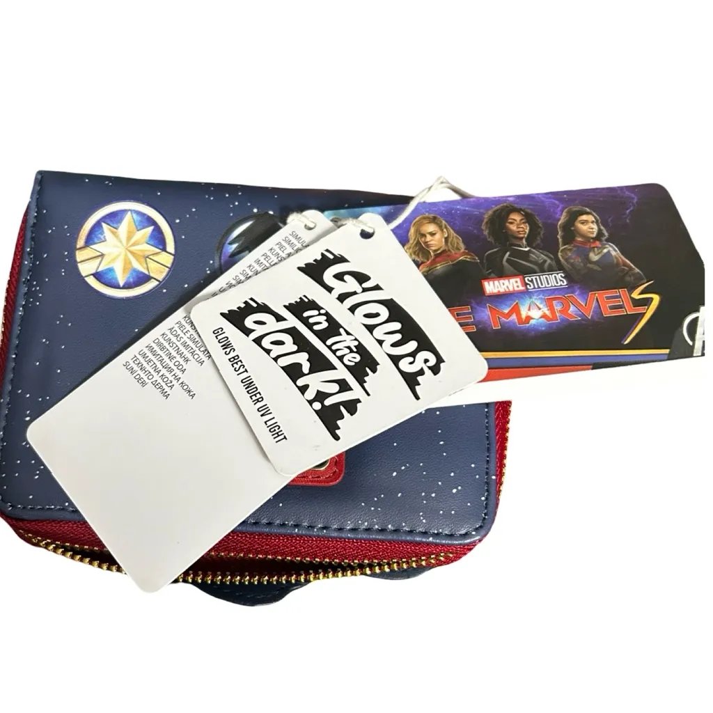 Loungefly Marvels The Marvels Glow In The Dark Zip Around Wallet - Image 8