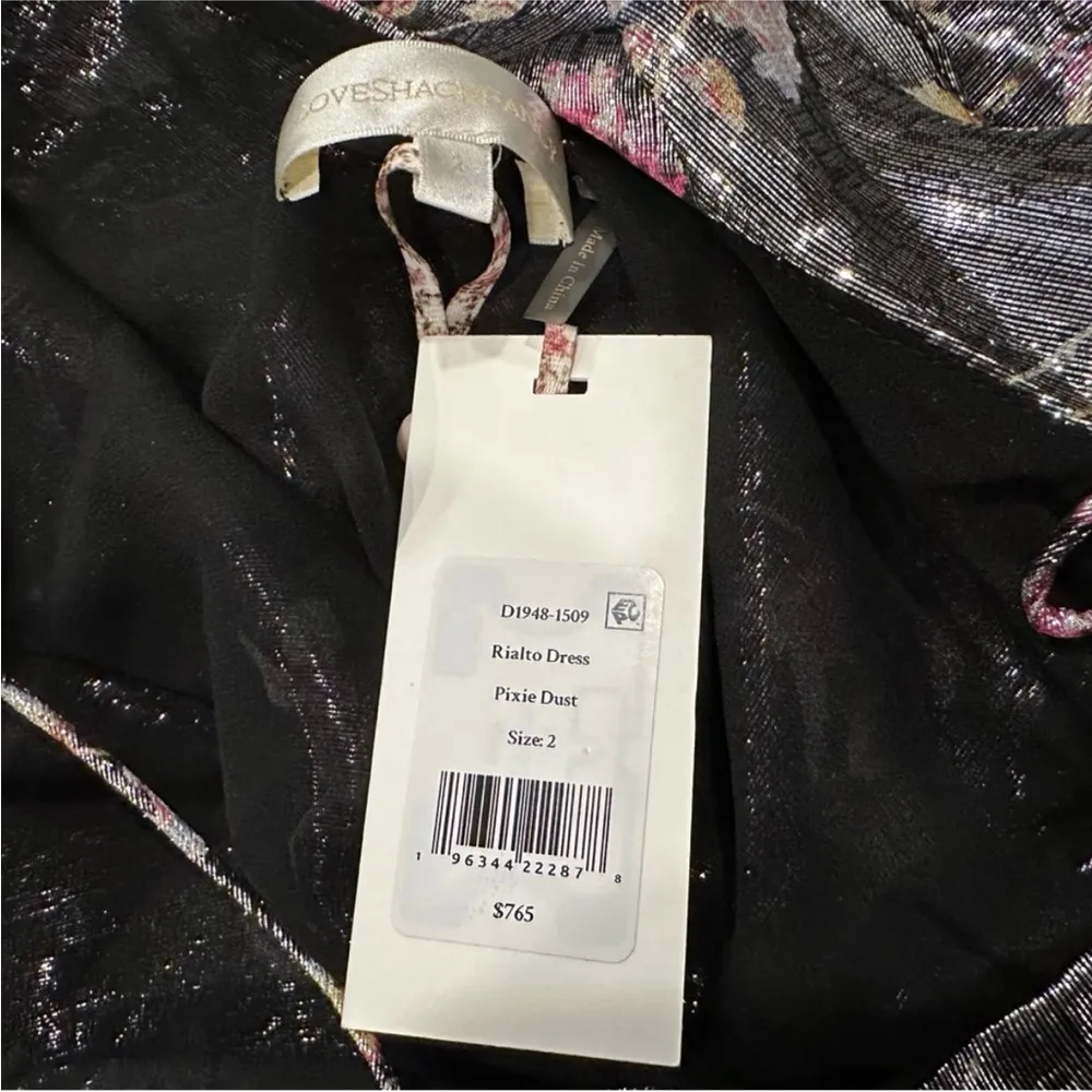 LoveShackFancy Rialto Floral Silk Lamé Maxi Dress 2 - Image 7