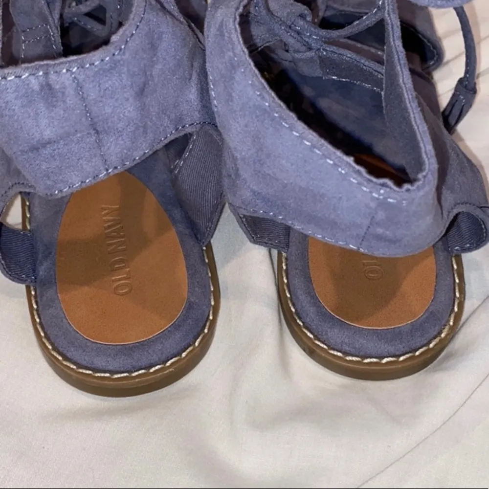 Old Navy Blue Lace-Up Sandals - Image 3