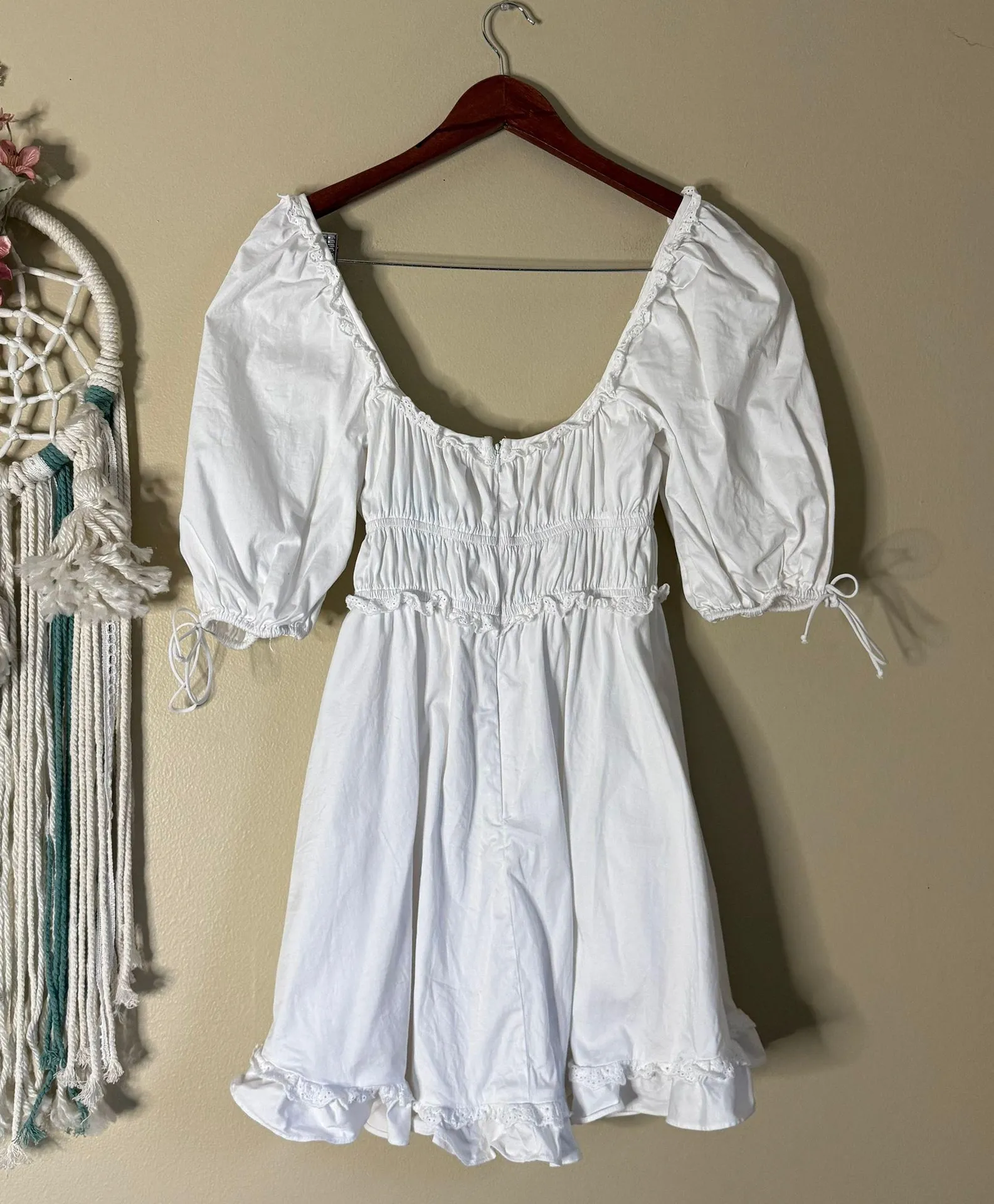 For Love And Lemons Jackson Mini Dress White Size Small - Image 8