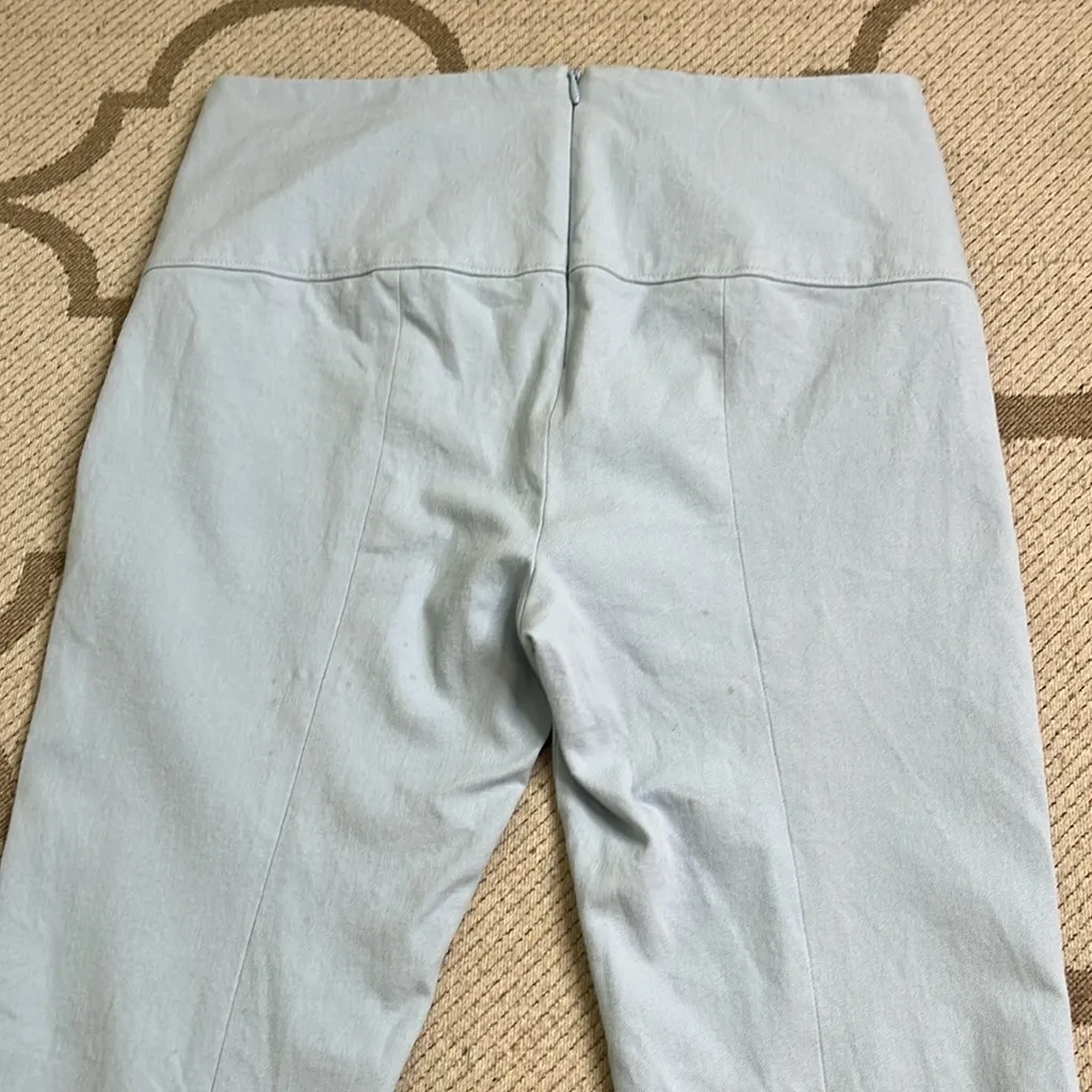 Veronica Beard Scuba Slim-Fit light blue back zip Cropped Pant, size 4, SAMPLE - Image 14