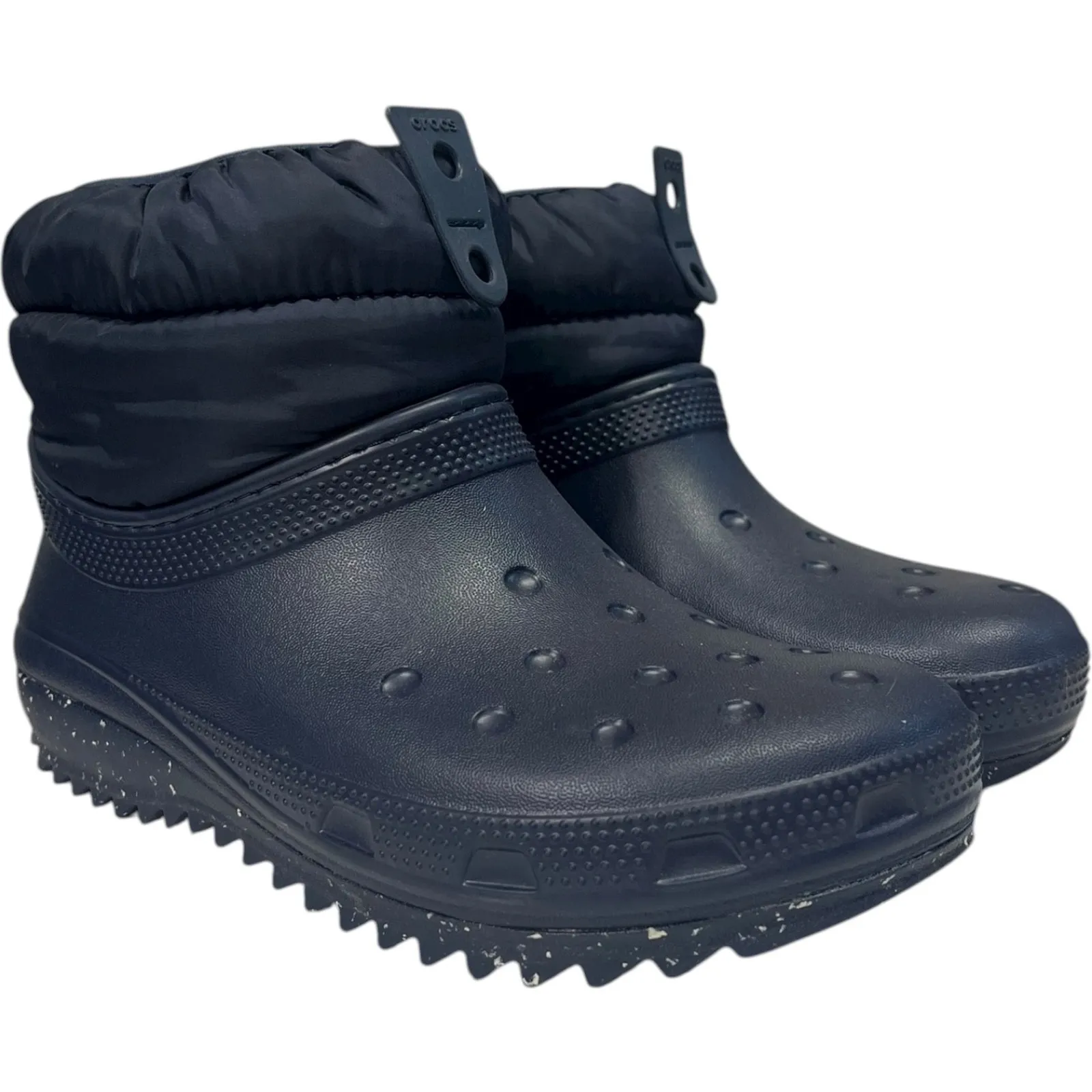 Crocs Crocs Nano Puff Boots Womens 6 Blue Faux Fur Lined Insulated Shoe 207311 - Image 2