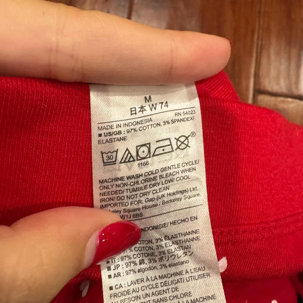 GapBody Women’s Heart Pajama Set Red Size M - Image 7