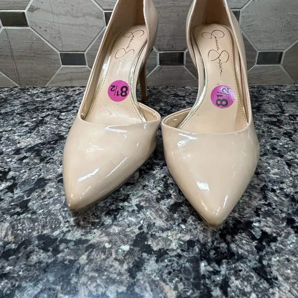 Jessica Simpson Haneh Pump Size 8.5  Elegant Nude Pumps excellent condition - Image 7