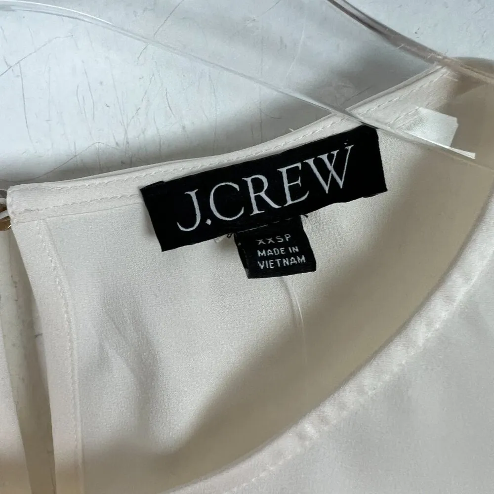 NWT J. Crew Winter Garden Top Bell Sleeve Size XXSP XXS Petite NEW - Image 5