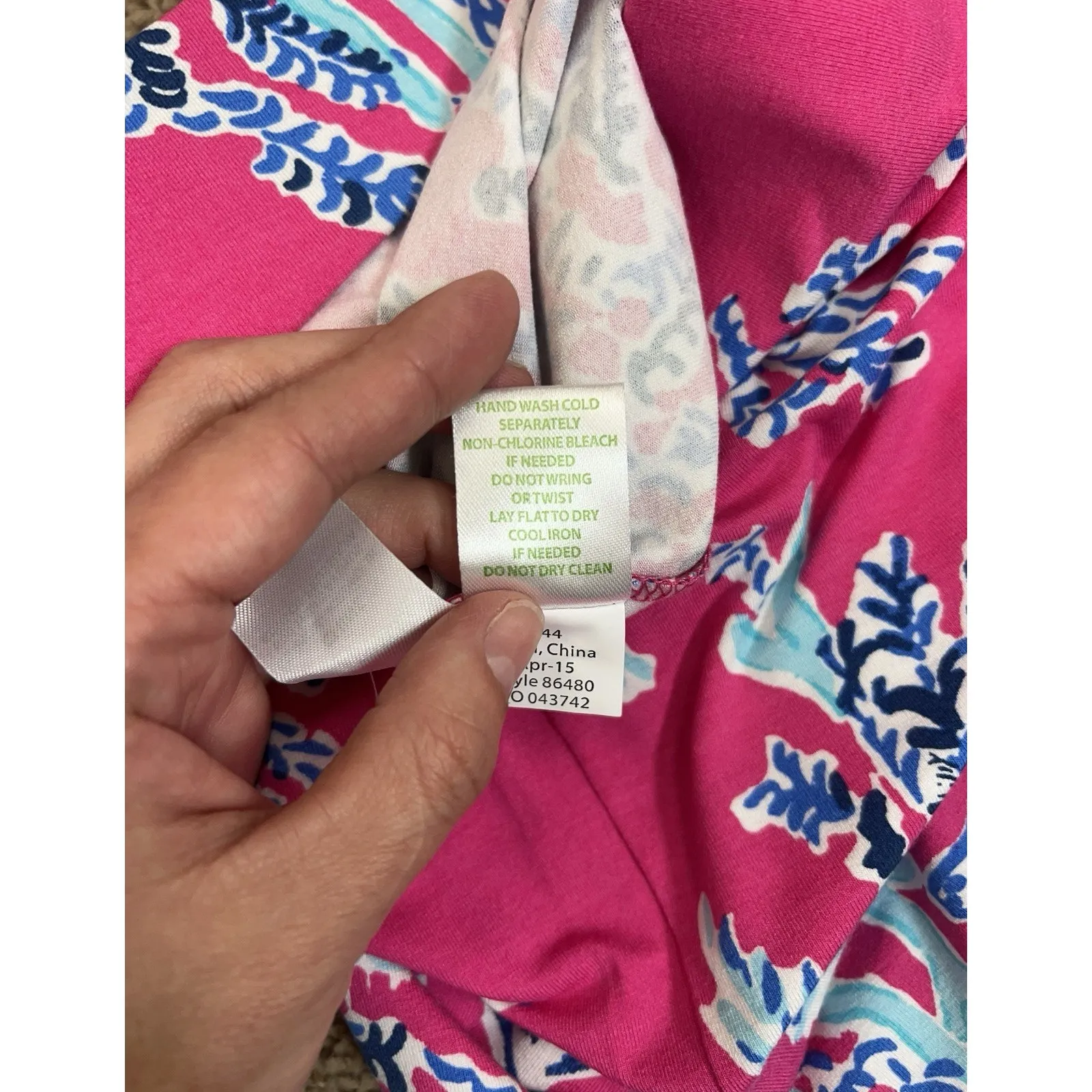 Lilly Pulitzer XS  Tropical Resort Coral Print Coastal Wide Leg Pants Stretch - Image 8