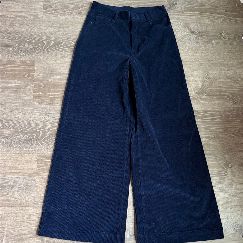 Sea New York Blue Carine Corduroy Wide Leg Jeans 6 - Image 2