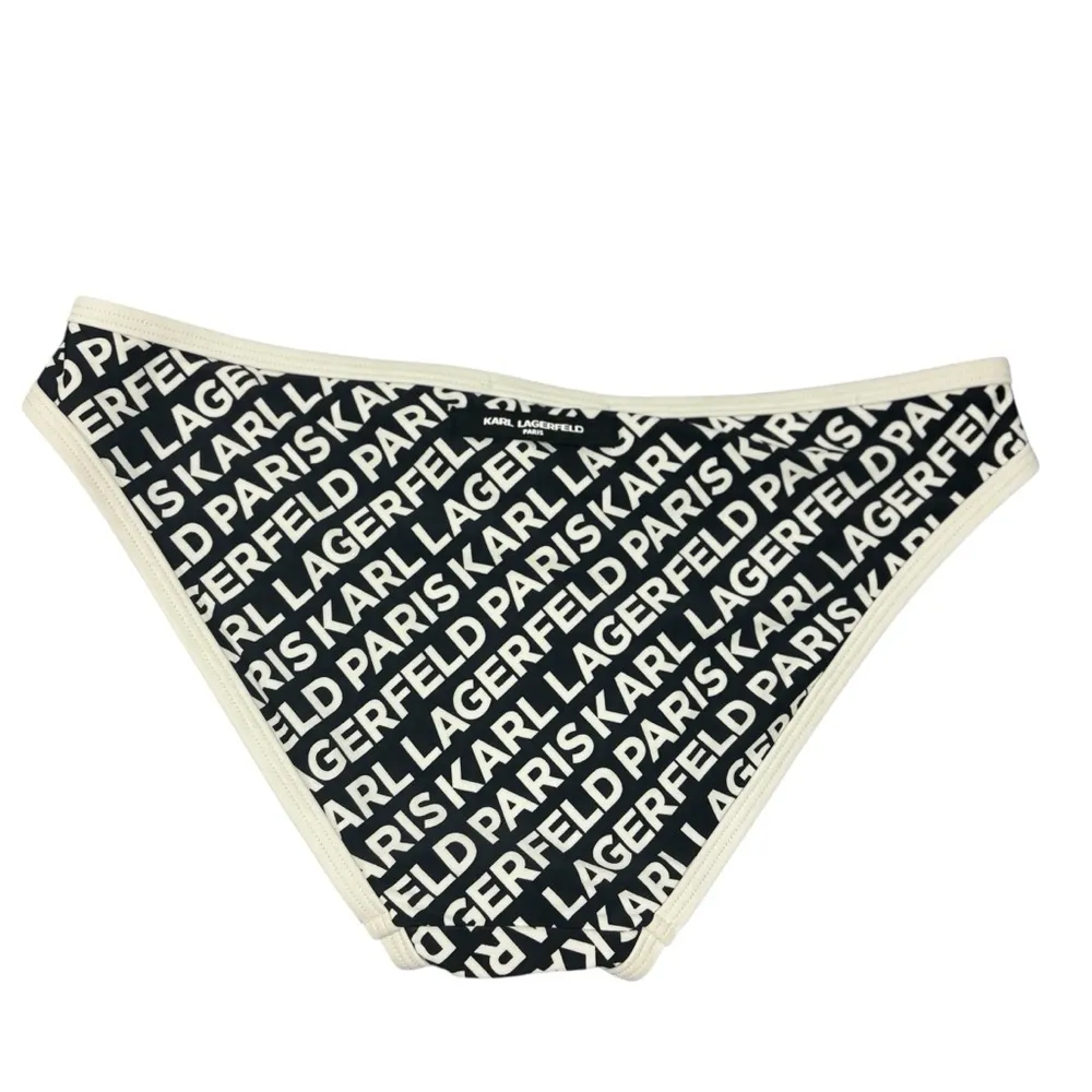 KARL LAGERFELD PARIS $78 Logo-Print Bikini Bottoms S - Image 5