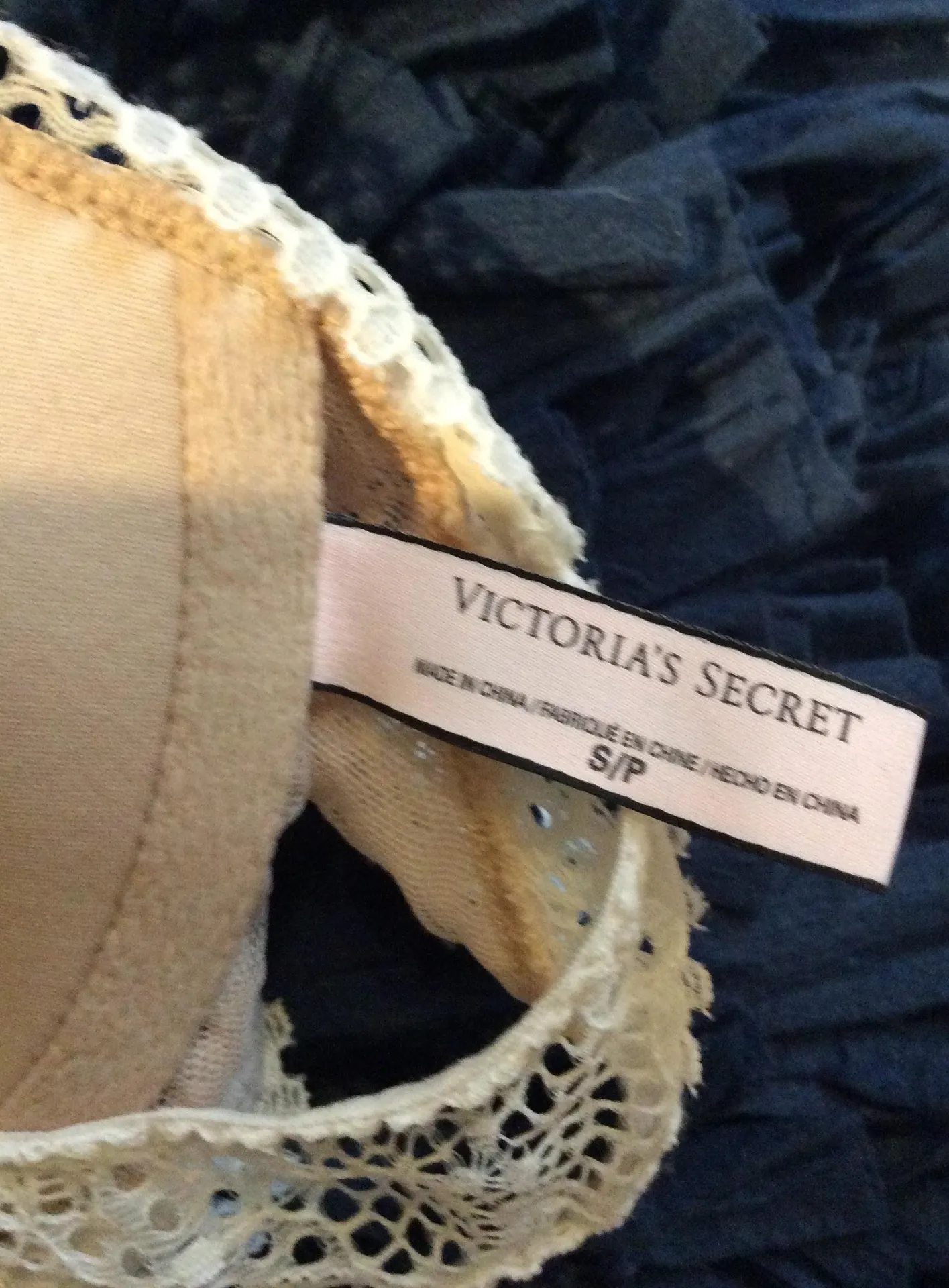 Victoria Secret Bra Lace Bralette Small Beige - Image 6