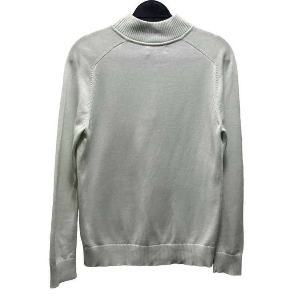 Vineyard Vines Womens  Small Half-Zip Pullover Sweater Light Blue - Image 2