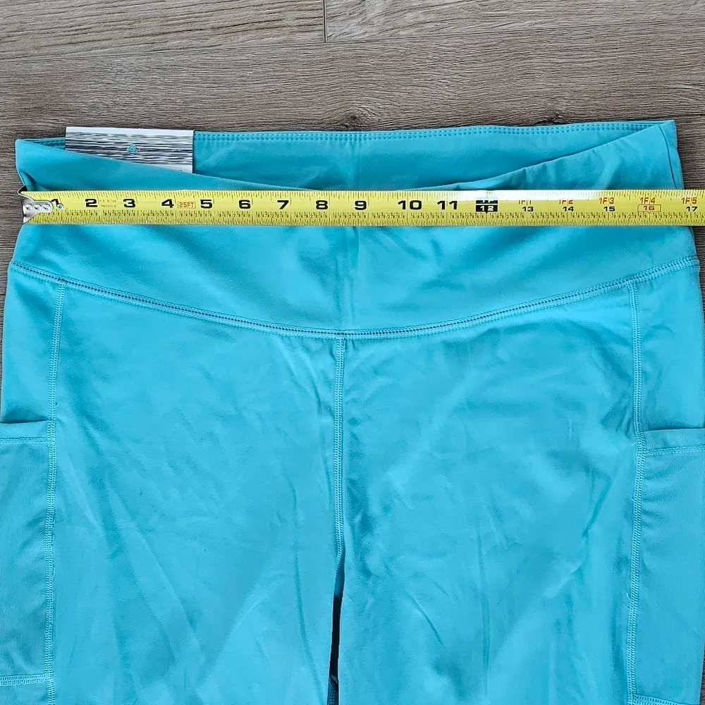 NWT Crane, XL Ladies' Fitness Tights, PHONE POCKET! Green - Image 4