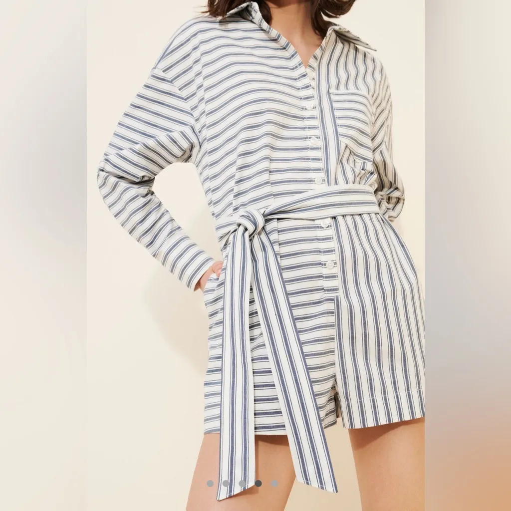 Anthropologie  Maeve Bennett Button-down Romper - NWT! - Image 3