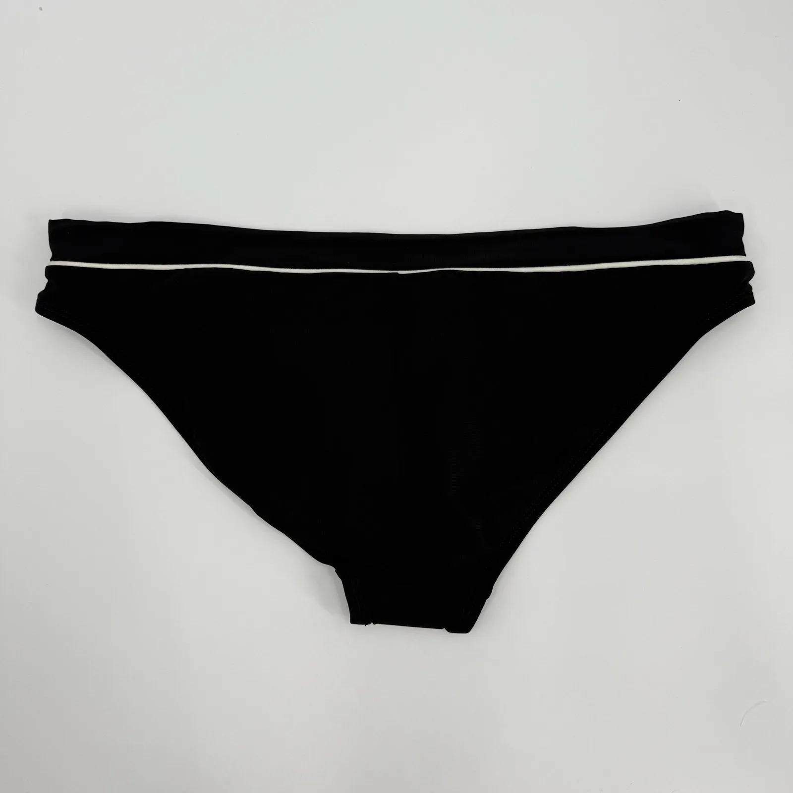 Robin Piccone Malia Banded Bikini Bottoms Size Large NEW Black White Swim NWOT - Image 2