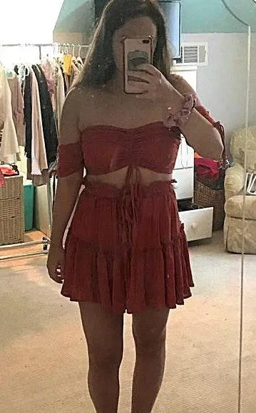 Amazon Two Piece Crop Top & Skirt Set - Image 3