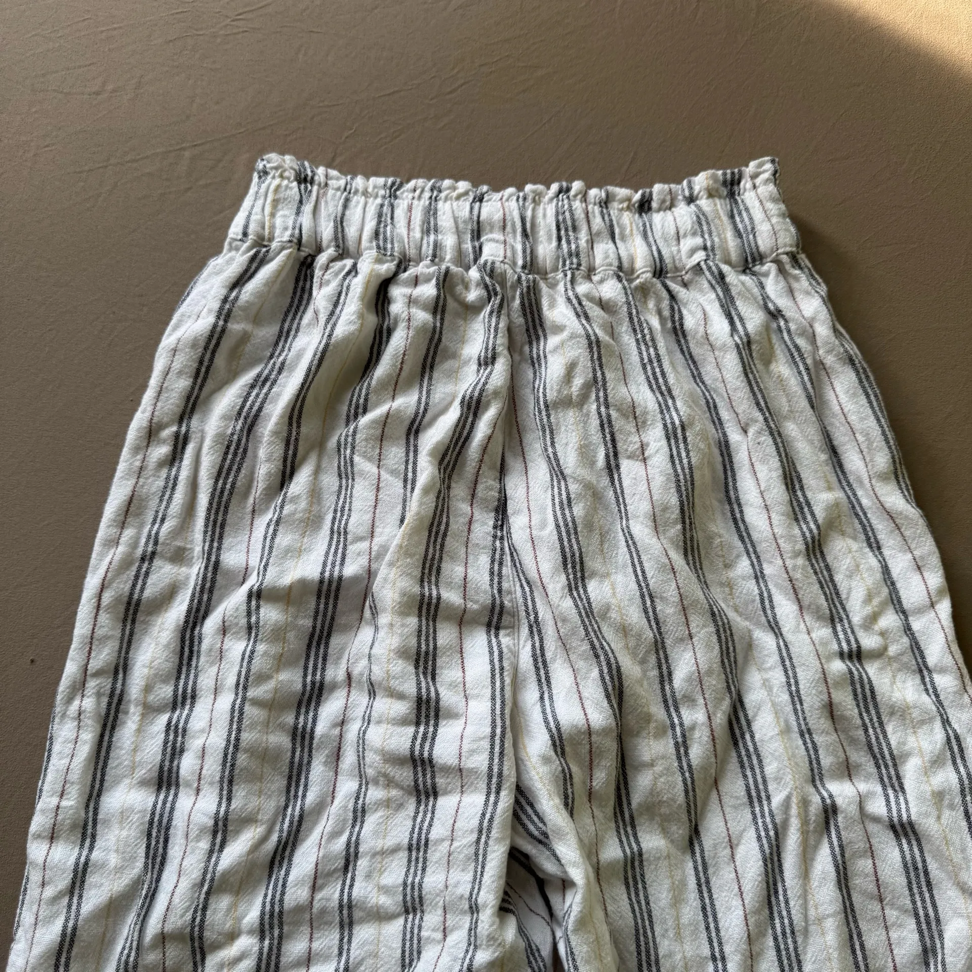 Abercrombie & Fitch Striped Linen-Blend Pull-On Pant - Image 4