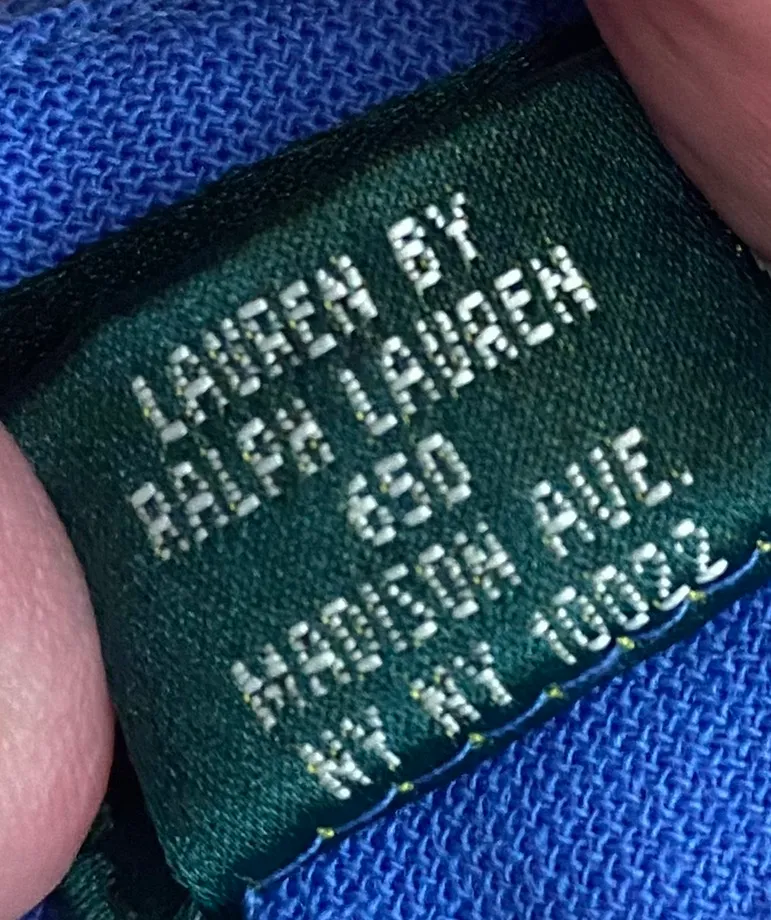 Vintage Blue Lauren  Wool Trousers 10 - Image 7