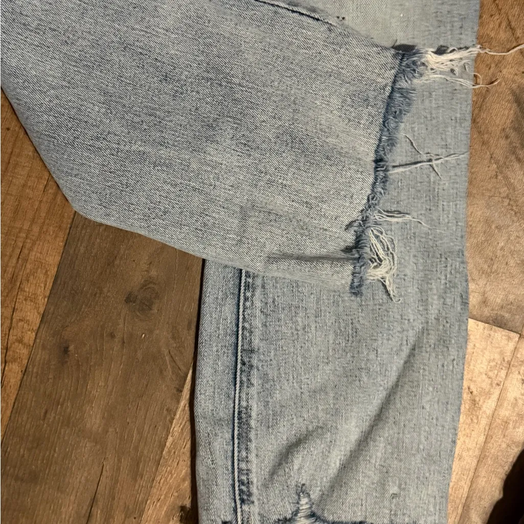 Maurice’s light wash freyed hem bootcut jeans from the M line size 4 - Image 3