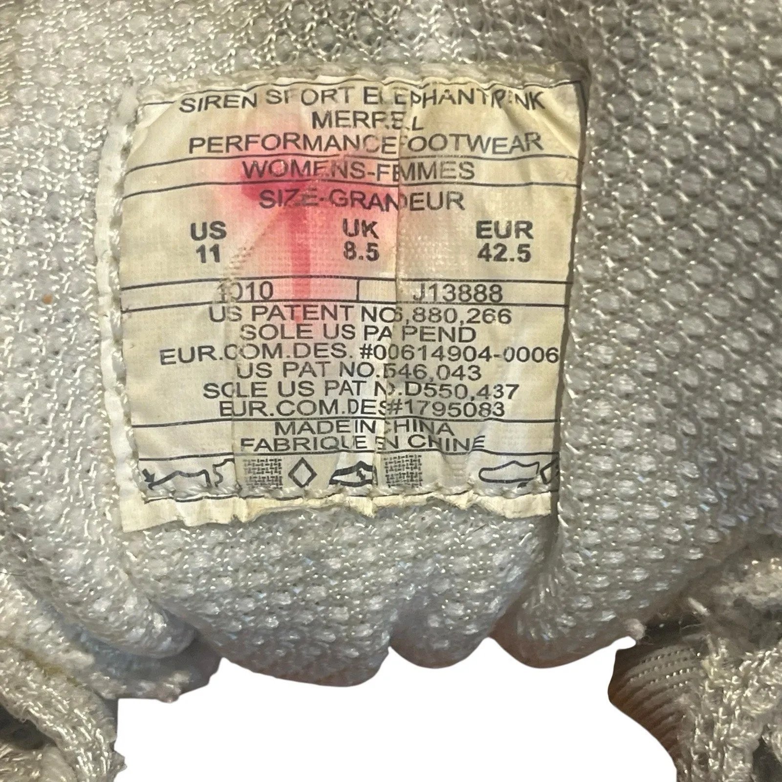 Women’s Merrell Siren Sport 2 Sz 11 Trail Hiking Shoes Elephant/Pink J58282. - Image 8