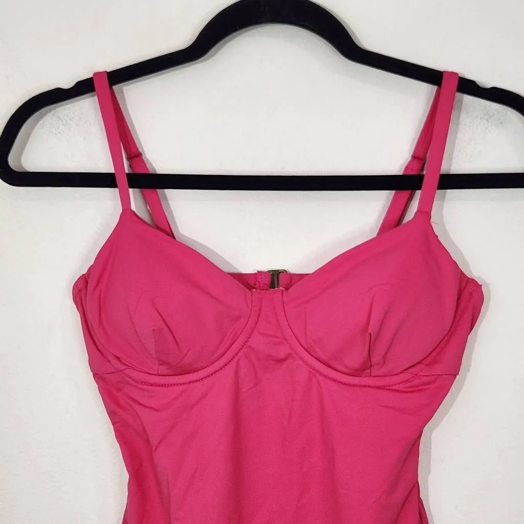 Andie Hot Pink One-Piece Swimsuit NWT Small Pink One Piece Swimwear - Image 2
