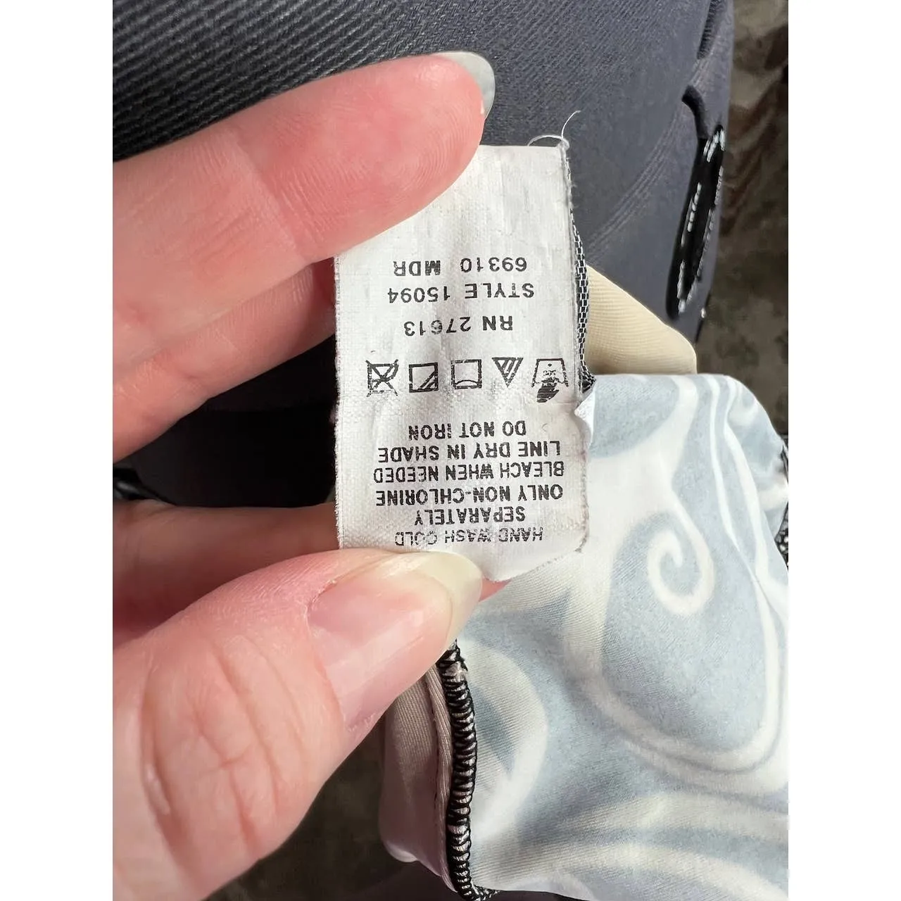 Longitude one piece swimsuit swimdress Vintage swirl black white Size 16 - Image 13