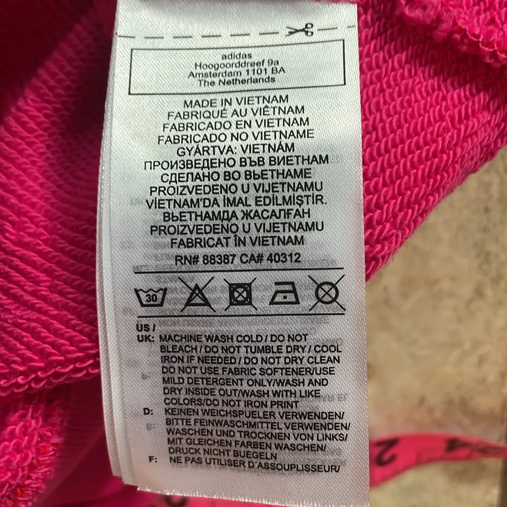 Adidas Women's Originals X Marimekko Hoodie In Vivid Red/team Real Magenta Red Size XS - Image 15