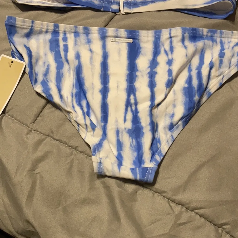 NWT MICHAEL KORS 2 Piece Bikini MK Swimsuit Women’s Size L Swim Wear Summer Fun Blue Size L - Image 10