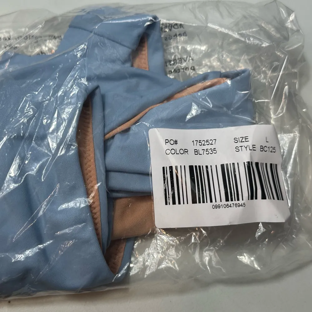 J. Crew Classic Light Blue Curved Waist Bikini Bottom Size Large UPF 50 NWT - Image 7