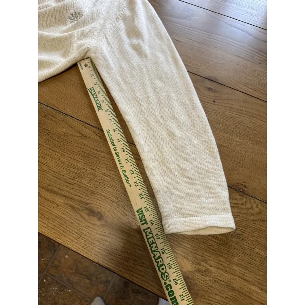 Croft & Borrow Women Size XL Knit Snowflake Holiday Sweater Full Zip Long Sleeve - Image 7