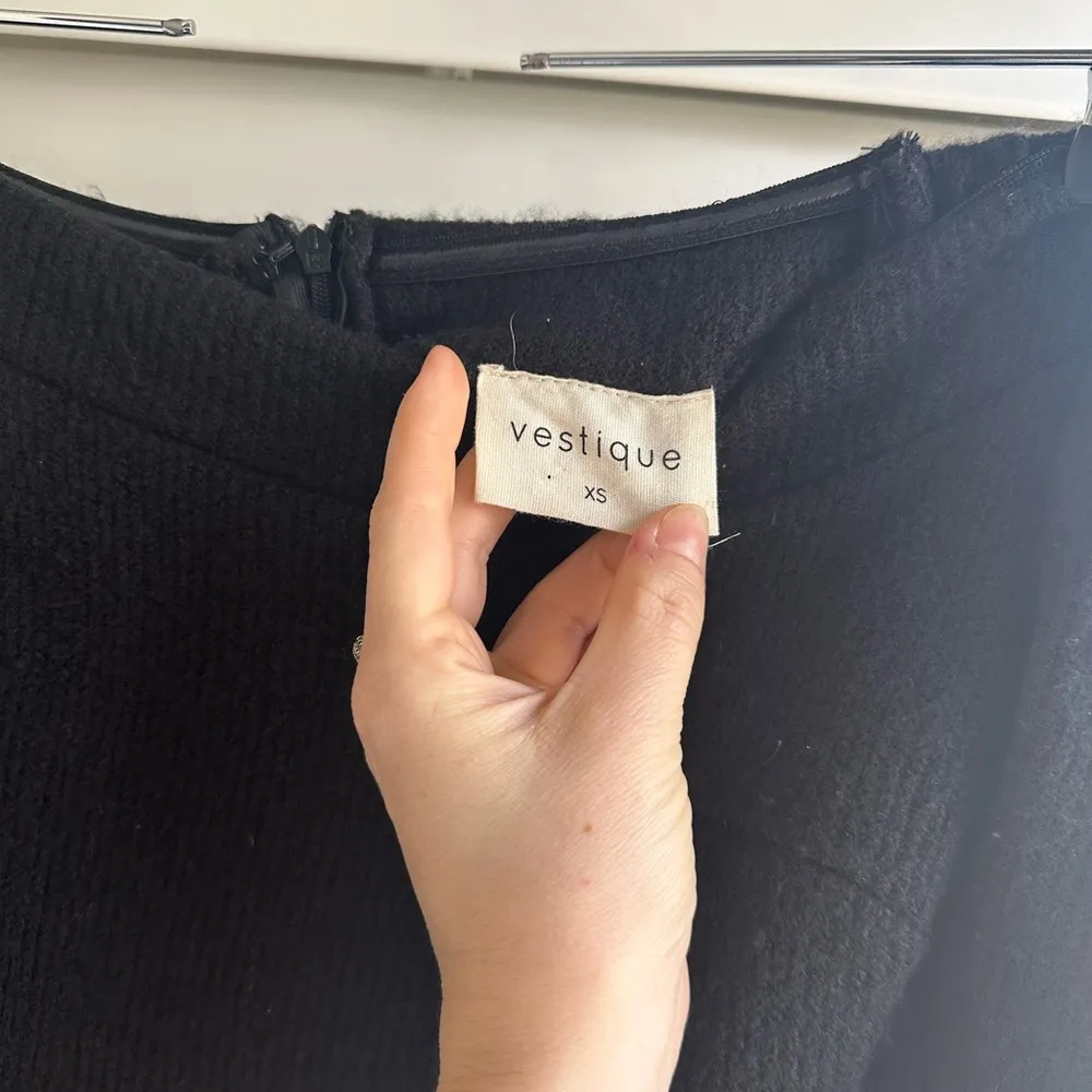 Black Mini Sweater Dress - Image 4