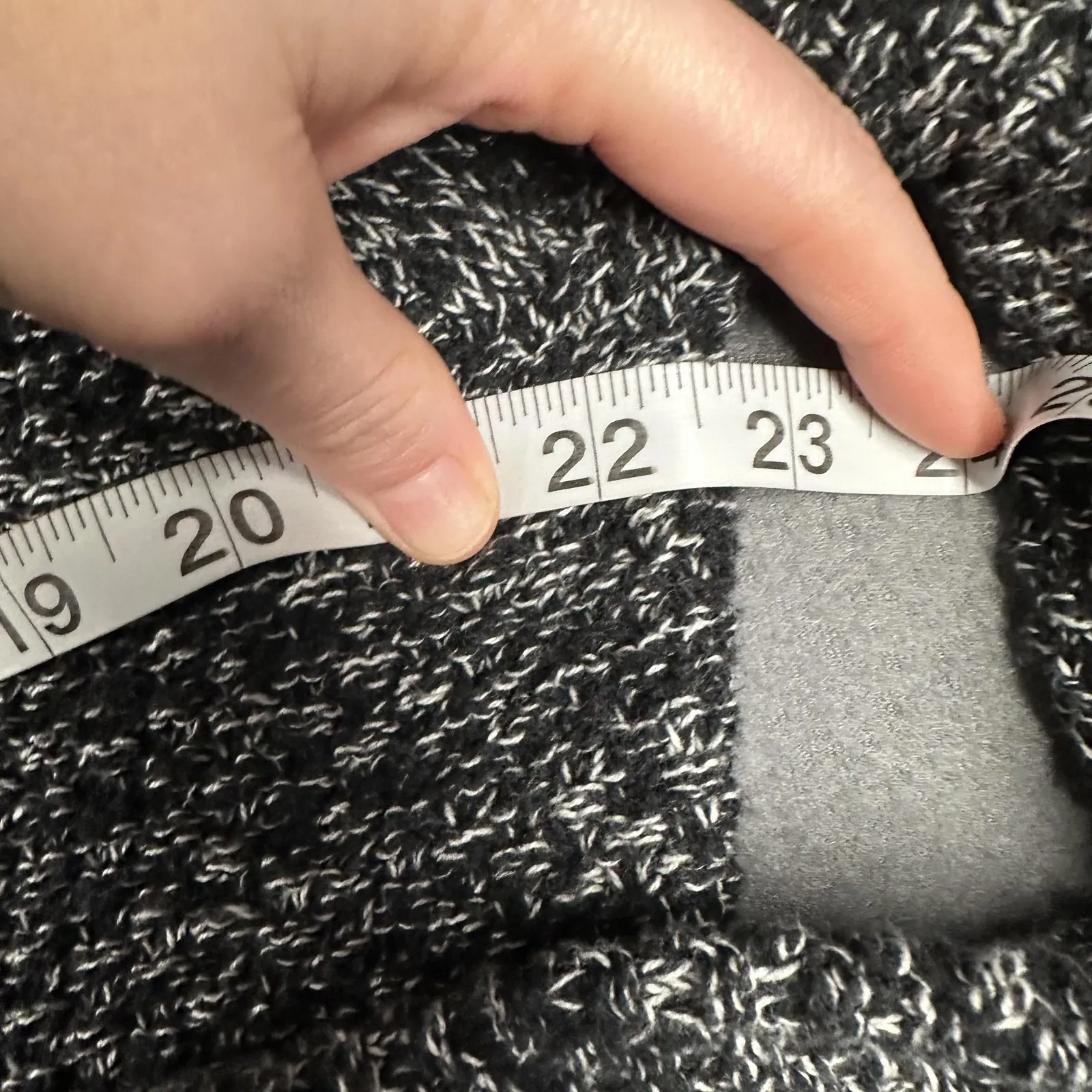 Gap Sweater Womens XXL Black Crewneck Marl Knit Raglan Long Sleeve Pullover - Image 8