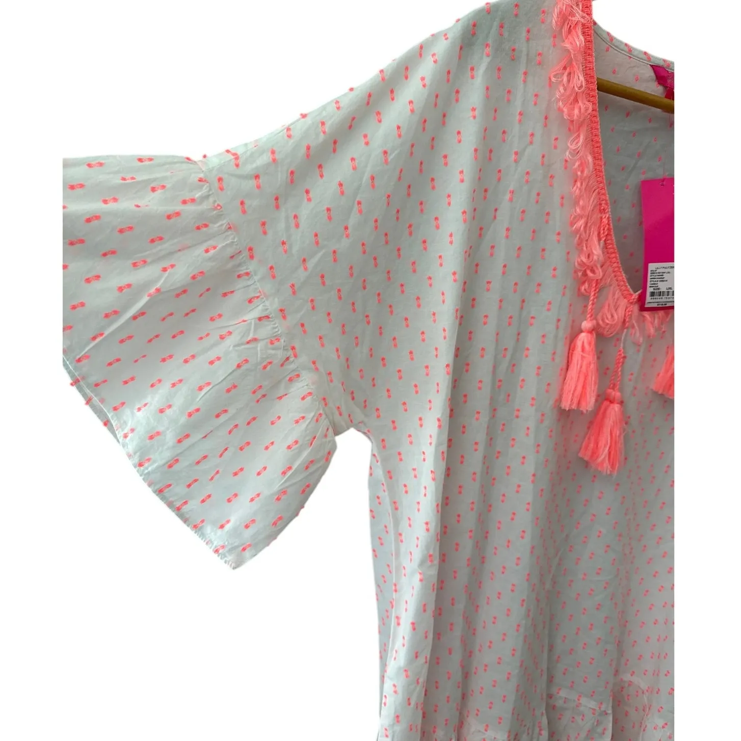 Lilly Pulitzer Kipper‎ Swim Coverup Tangelo Neon Clip Size L/XL - Image 9
