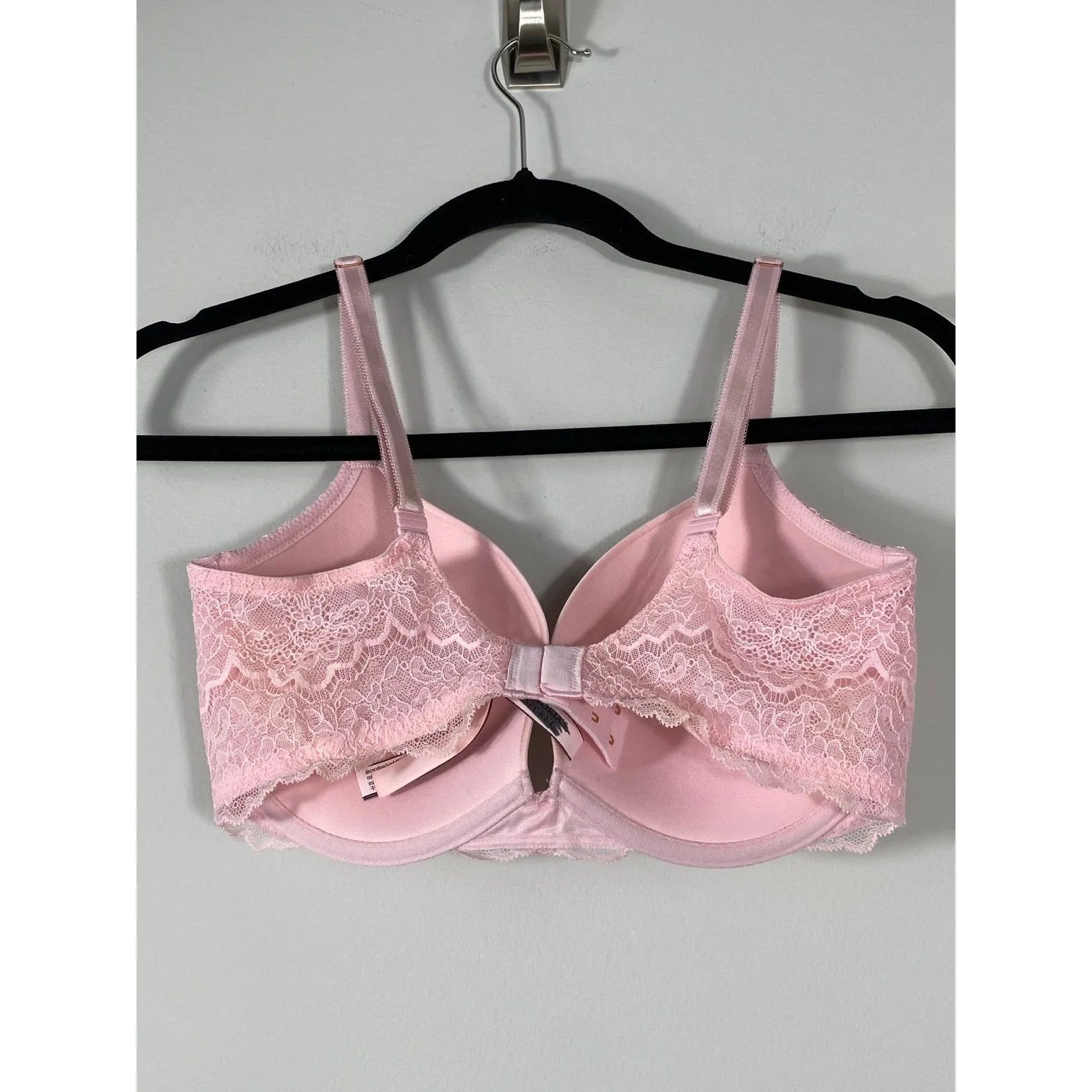 Victoria’s Secret Dream Angels Push-Up Bra – Size 34DD – Light Pink Lace - Image 2