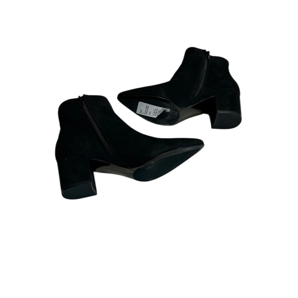 Steve madden banner black Faux Suede ankle boots Booties BAN01S1 Size 5 New - Image 5