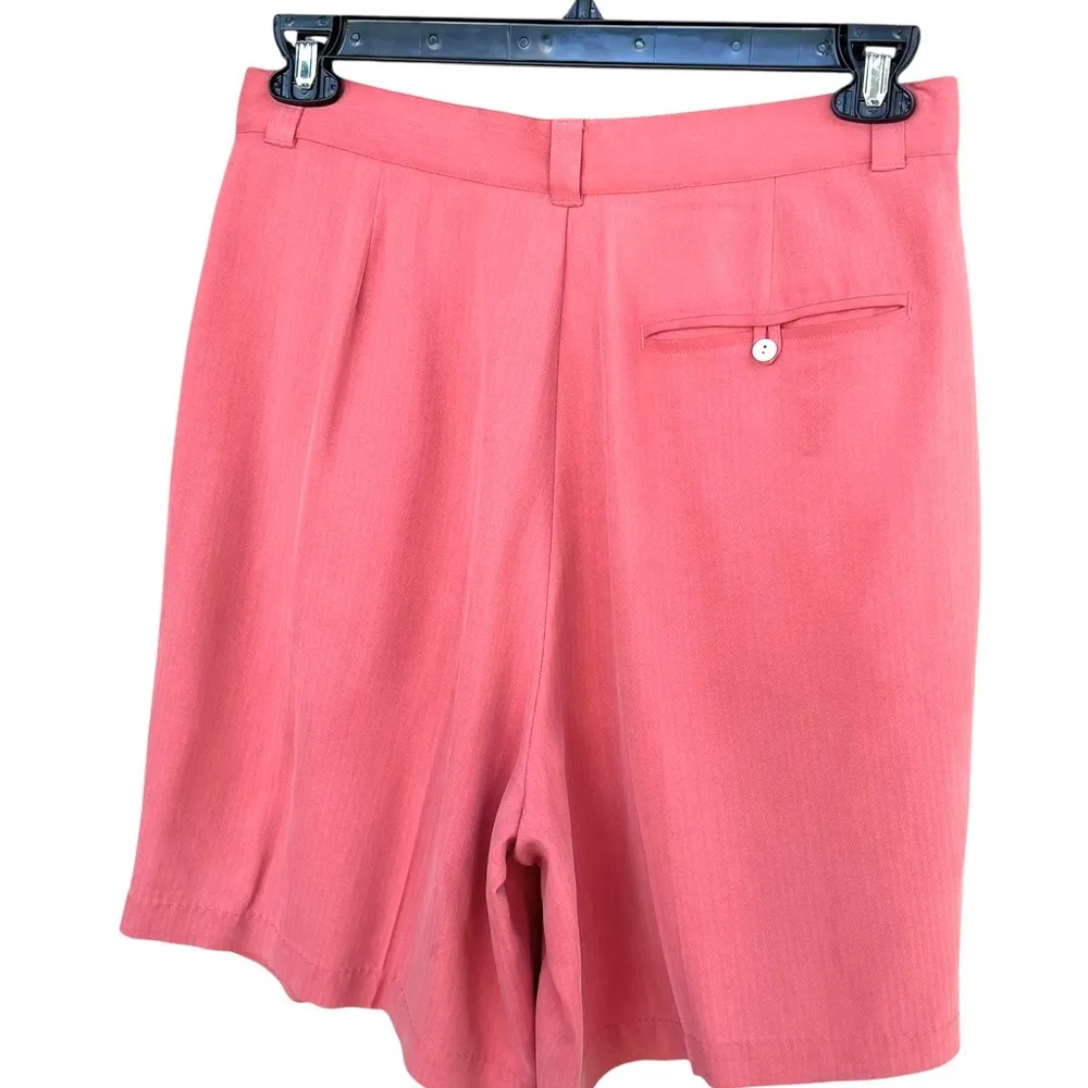 Tommy Bahama 100% Silk High Waist Long Shorts - Image 5