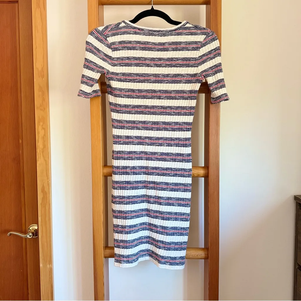 Madewell Short-Sleeve Mini Dress in Lawton Stripe - Image 4