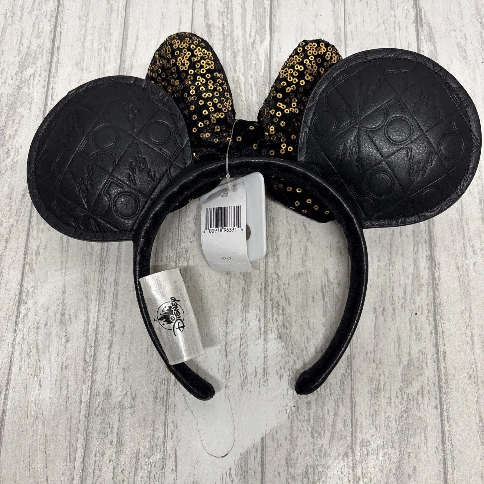 Disney Minnie Mouse 50th Anniversary Ears Black NWT - Image 2