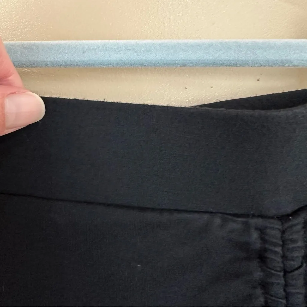 Gap Vintage Y2K Black Ruched Tie Elastic Waist Pull On Skirt Small Vamp Witchy - Image 2