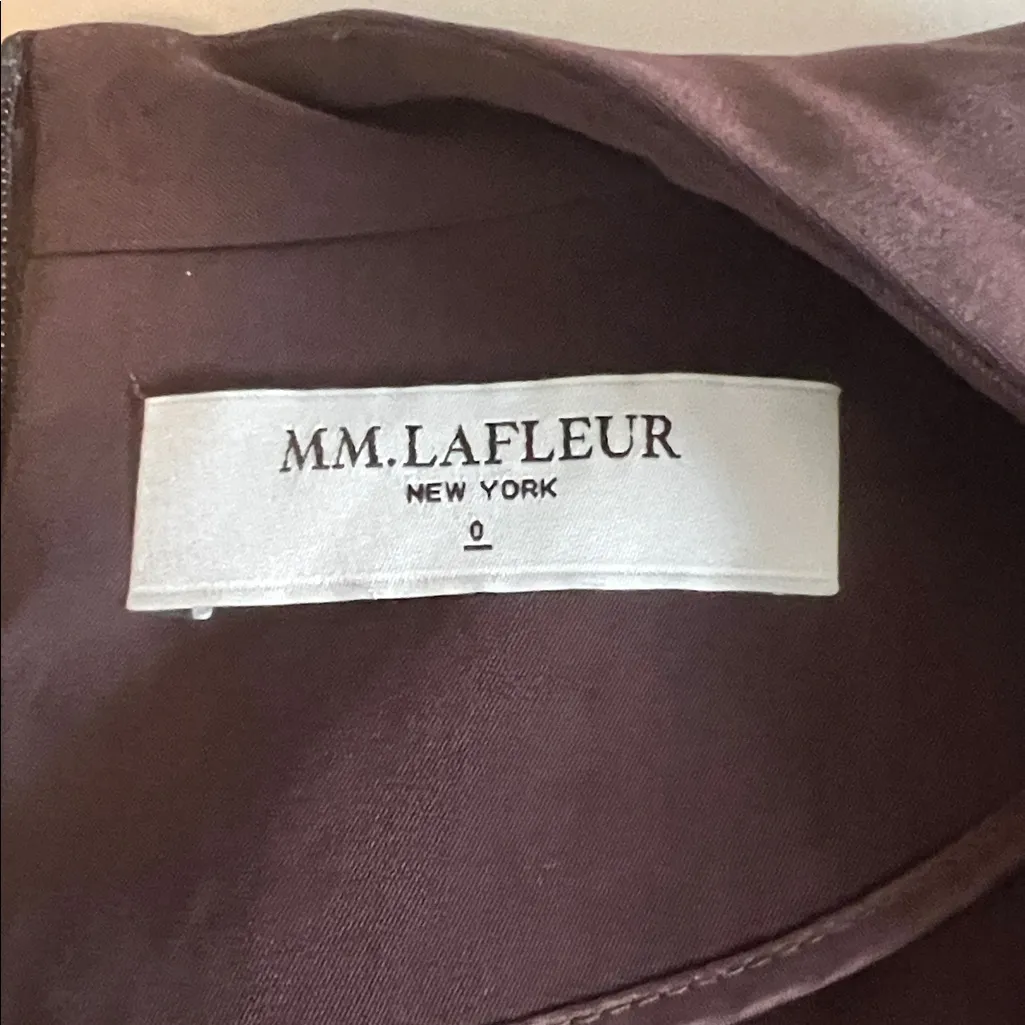 MM Lafleur Ingrid Knee Length Dress Brown/Burgundy Size 0 - Image 7