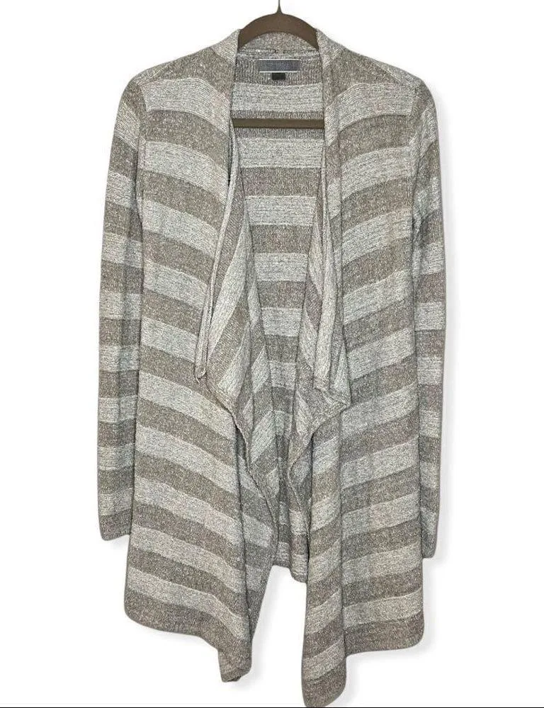 Barefoot dreams cardigan open front striped - Image 3