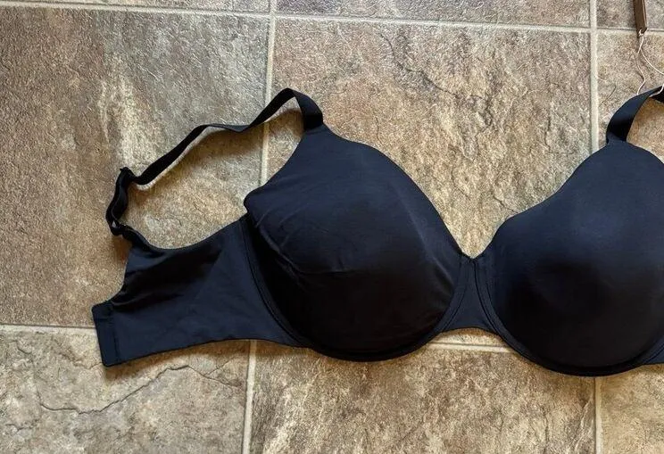 Skims Fits Everybody T-shirt Demi Bra Size 36DDDD Onyx - Image 2