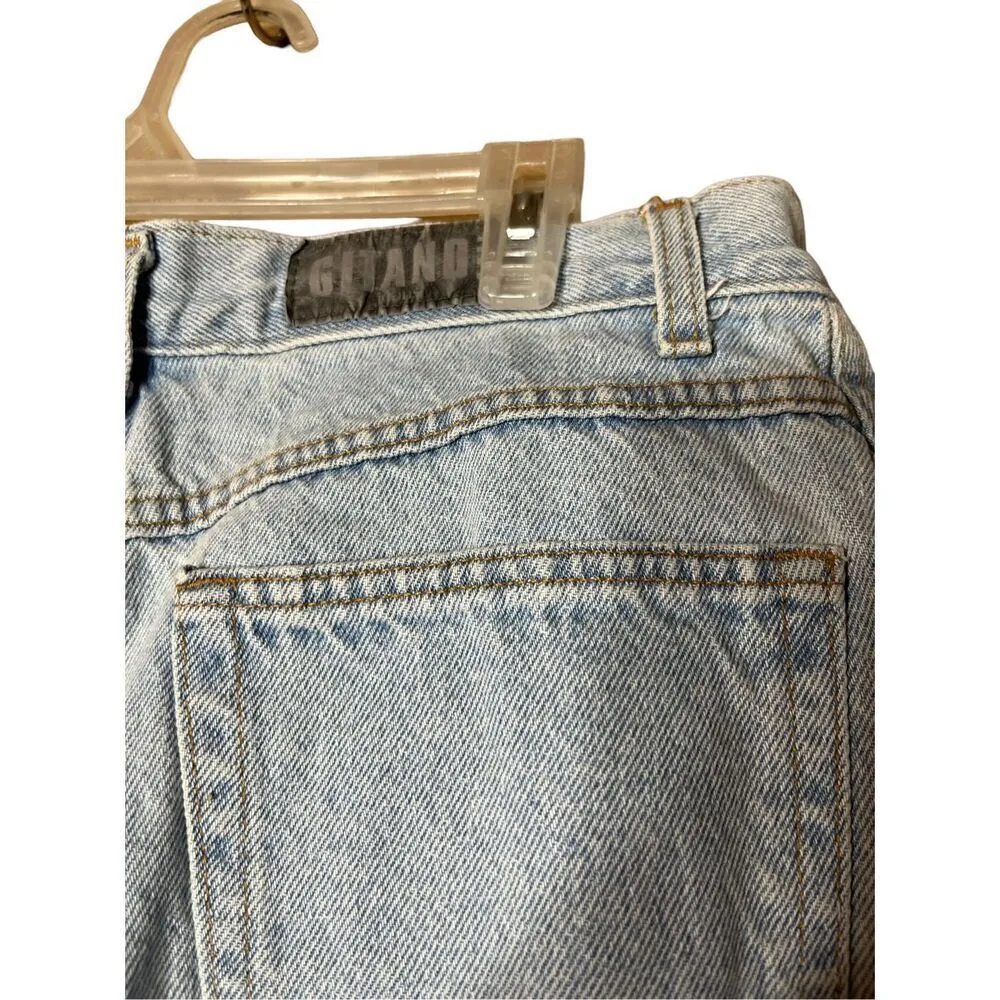 Vintage‎ Gitano High Rise Straight Jeans Size 16 Blue - Image 7