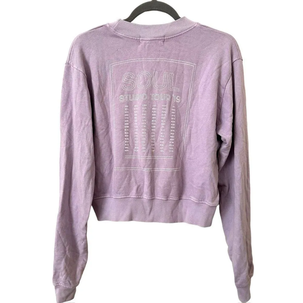 SOULCYCLE Laura Studio Tour Cropped Sweatshirt Sz Small - Image 4