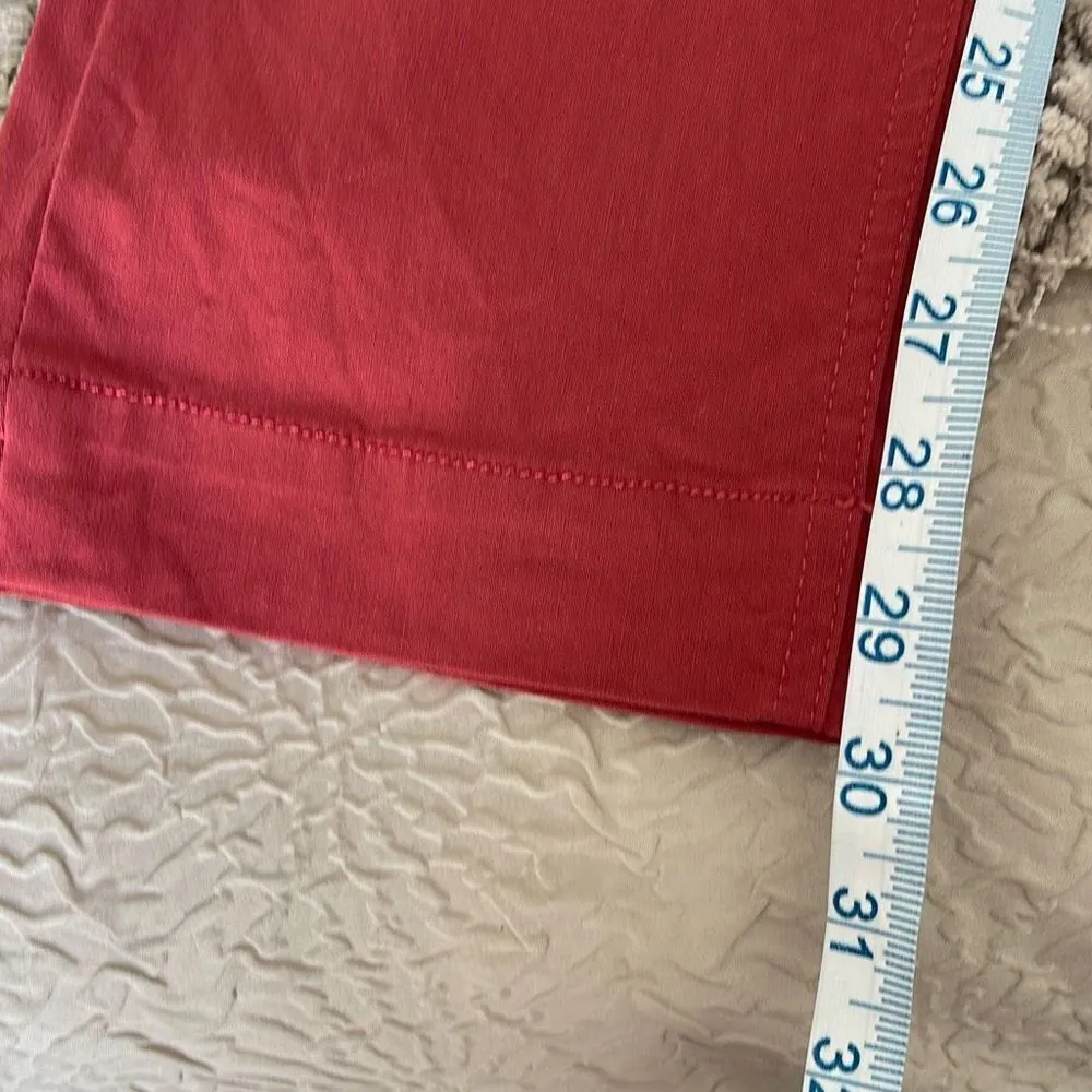 Coldwater Creek Women's Pull On Pants Straight Elastic Waistband Red Size 10 - Image 7