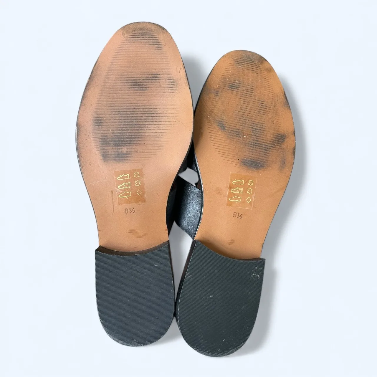 Madewell The Dixson Fisherman Mule Shoes Casual True Black Leather Women’s 8.5 - Image 4