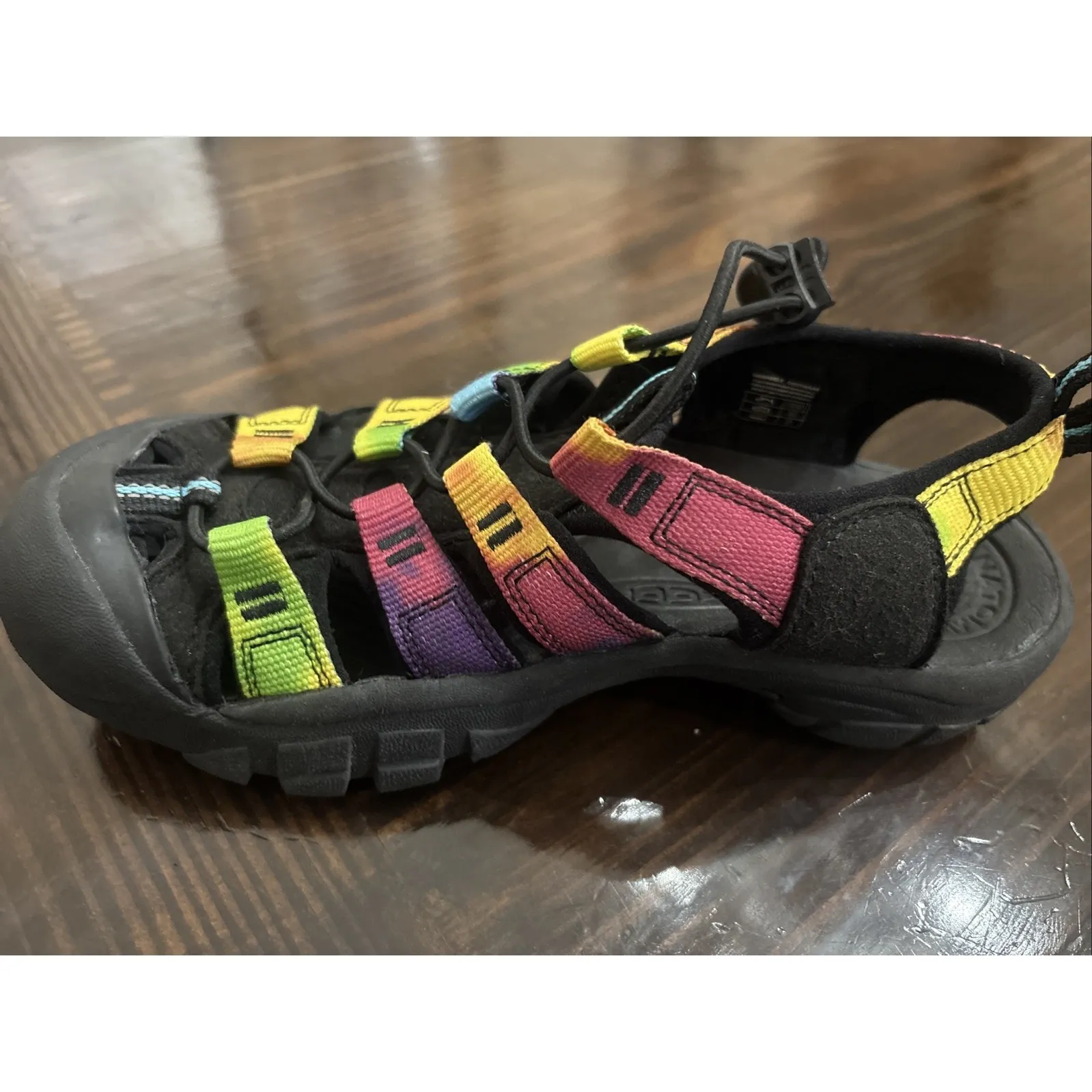Keen Newport H2 Women's Sz 6 Sport Sandal Original Rainbow Tie Dye Multi Color - Image 3