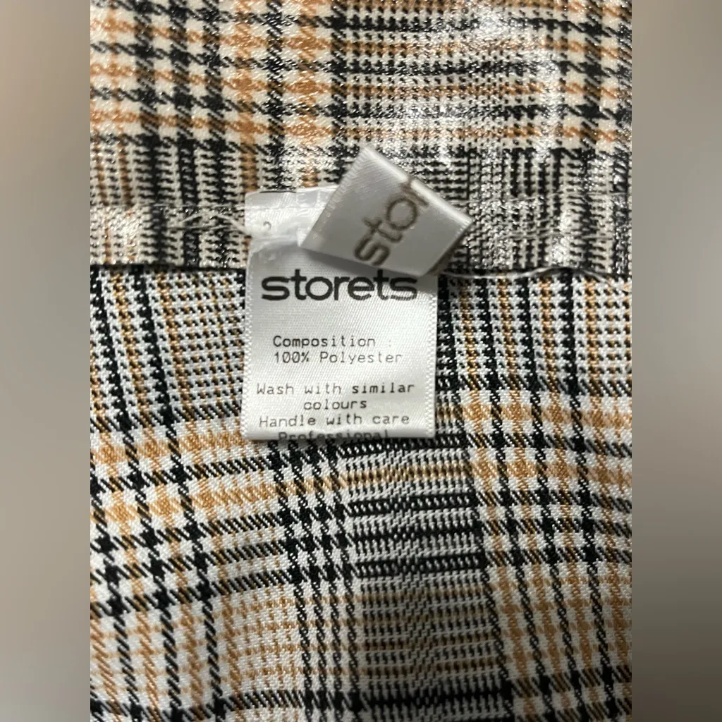 Storets Women’s Plaid Mini Skirt 100% Polyester Size Small - Image 7