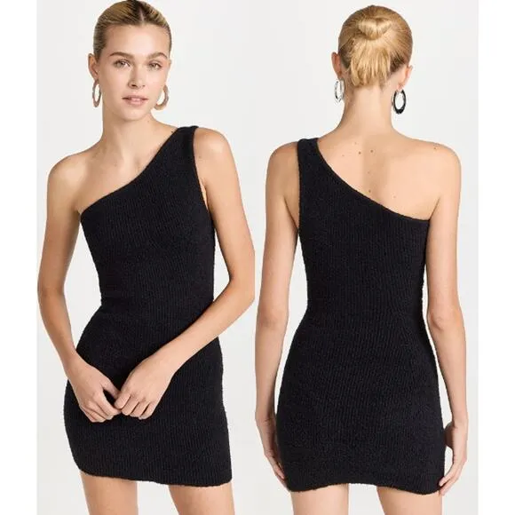 Wardrobe NYC x Hailey Bieber One Shoulder Bodycon Mini Dress Black Women Size XS - Image 2