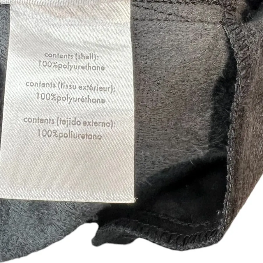 WeWoreWhat Vegan Leather Buckle Front Tunic‎ Jumper Dress Black Size Medium - Image 10