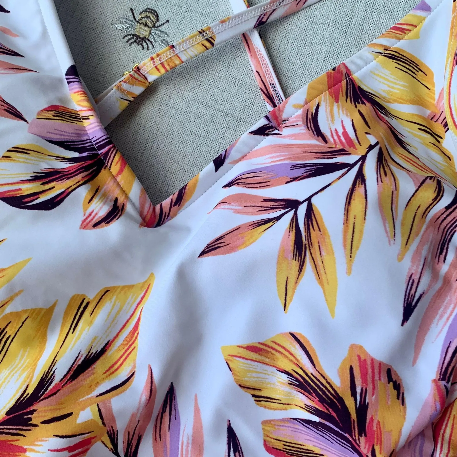 V Neck One Piece Bathing suit - Image 5