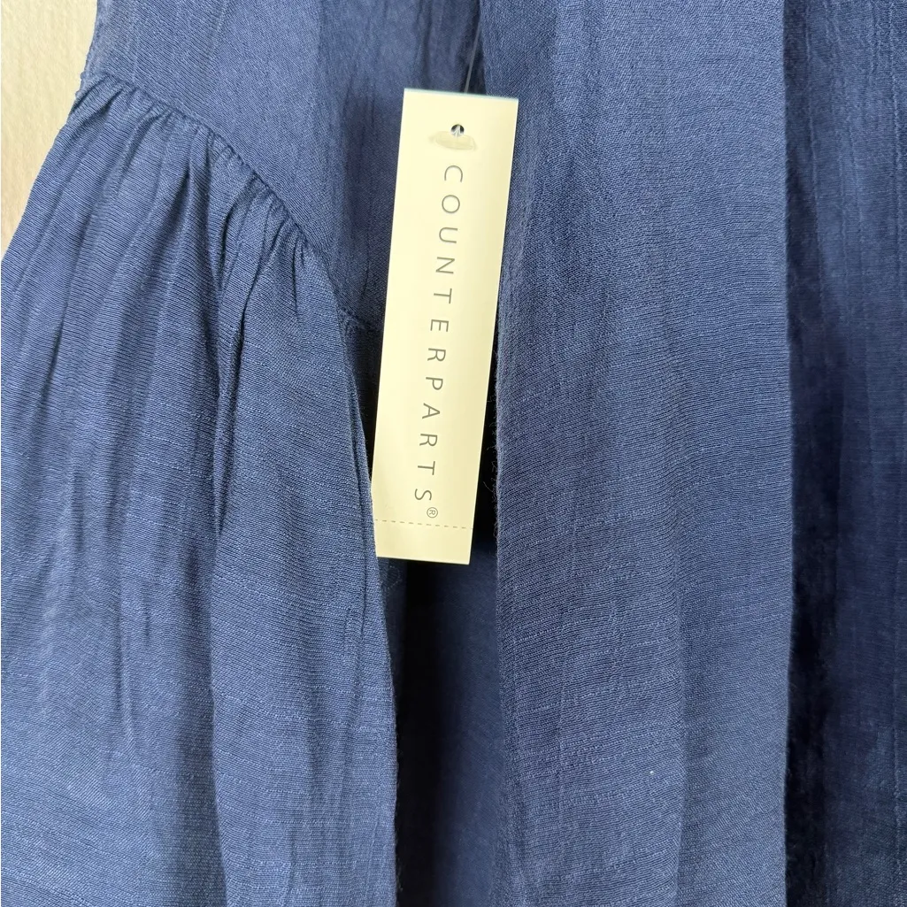 Counterparts Blue Boho Blouse - Image 7